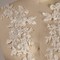 2 Pieces Ivory Beaded Floral Applique Patches for Wedding Gown Neckline or Dancewear